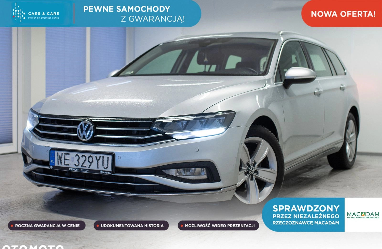 mazowieckie Volkswagen Passat cena 107900 przebieg: 157266, rok produkcji 2020 z Prochowice